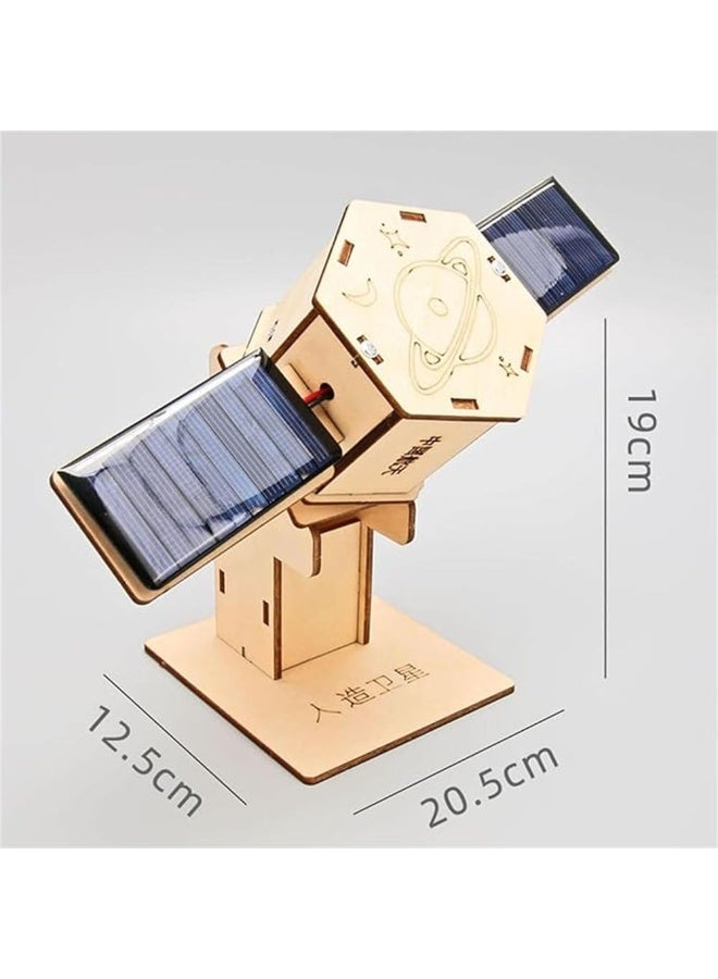 Daytoyz DIY Artificial Satellite Model, Wood Science Projects Experiment Kits, Novelty Scientific Building Toy, DIY Model Kits for Exploring Principles of Artificial Satellites, Gift, Teaching Prop - Image 3